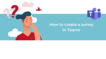 How to create a survey in Teams