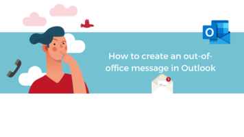 How to create an out-of-office message in Outlook